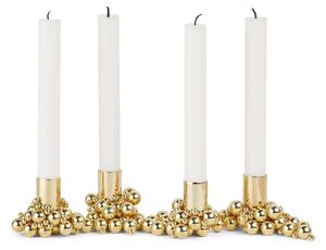 Magnetický svícen Molekyl 4 – Brass