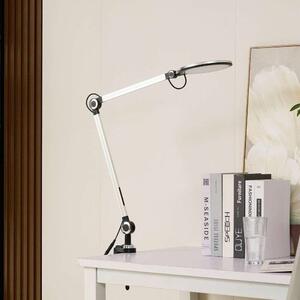Lindby - Nyxaris LED Stolní Lampa w/Clamp CCT SilverLindby - Lampemesteren