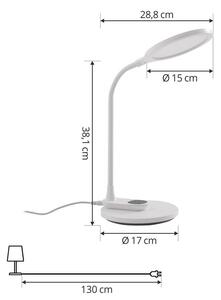 Lindby - Valtaria LED Stolní Lampa/Nástěnné Svítidlo CCT Bílá - Lampemesteren