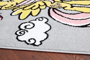 Dětský kusový koberec Agnella Happy Shy šedý Rozměr: 160x220 cm