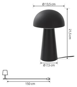 Lindby - Zyre LED Portable Stolní Lampa IP44 Černá - Lampemesteren