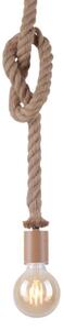 Leuchten Direkt 13572-79 - Lustr na lanku DIY 1xE27/10W/230V hnědá