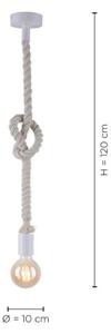 Leuchten Direkt 13572-16 - Lustr na lanku DIY 1xE27/10W/230V bílá