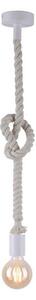 Leuchten Direkt 13572-16 - Lustr na lanku DIY 1xE27/10W/230V bílá