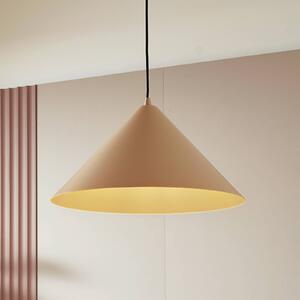 Závěsné svítidlo Lindby Clarine, béžová barva, Ø 50 cm, kov
