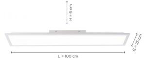 Leuchten Direkt 12204-16 - LED Přisazený panel FLAT LED/24W/230V