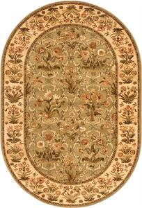 Oválný koberec Agnella Isfahan Olandia Olivový Rozměr: 140x190 cm