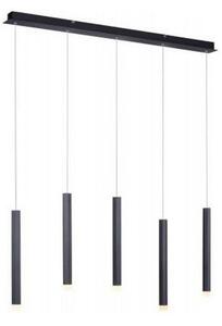 Leuchten Direkt 15205-18 - LED Lustr na lanku BRUNO 5xLED/4,8W/230V černá