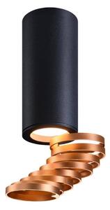 Bodové svítidlo TUBA 1xGU10/15W/230V černá/měď