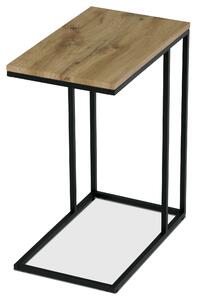 Přístavný stolek BERGAMO dub/černá