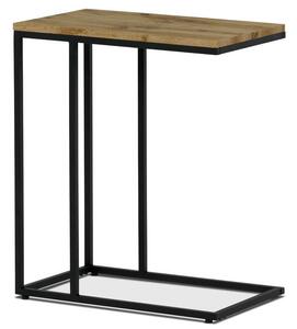 Přístavný stolek BERGAMO dub/černá