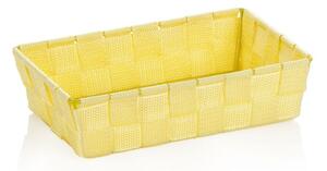 KELA Košík Alvaro PP vláknitá stuha sluneční žlutá 23x15x6cm KL-24570