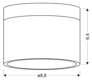 LED Bodové svítidlo TUBA LED/9W/230V bílá/černá