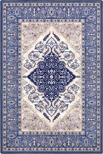 Vlněný kusový koberec Agnella Isfahan Leyla Tmavě modrý Rozměr: 200x300 cm