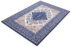 Vlněný kusový koberec Agnella Isfahan Leyla Granát tmavě modrý Rozměr: 200x300 cm
