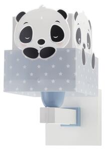 Dalber 63169T - Dětské nástěnné svítidlo PANDA 1xE27/60W/230V modrá