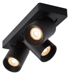 Lucide 09929/15/30 - LED Stmívatelné bodové svítidlo NIGEL 3xGU10/5W/230V černá