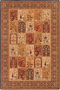 Agnella vlněný koberec Isfahan Timor černý Rozměr: 300x400 cm