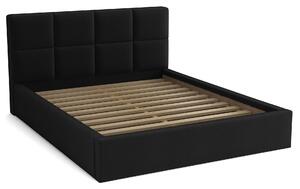 Manželská postel 140x200 s úložným boxem - Alaska Černý