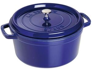 Litinový hrnec Staub 28 cm, tmavě modrý