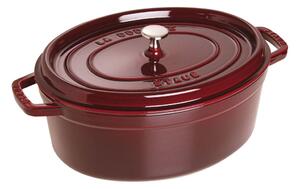 Oválný litinový hrnec Staub 31 cm, grenadina