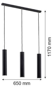 Argon 6112 - Lustr na lanku GOMERA 3xGU10/5W/230V černá