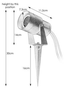 Markslöjd 107291 - LED Venkovní lampa GARDEN24 LED/15W/24V IP44 černá