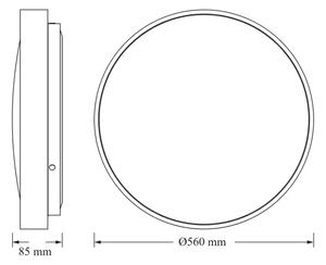 Osram - LED Stropní svítidlo CEILING LUXO LED/60W/230V pr. 56 cm zlatá