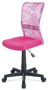 Dětská otočná židle KA-2325 PINK růžová