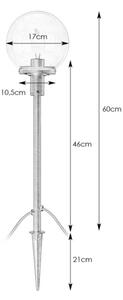 Markslöjd 107283 - LED Venkovní lampa GARDEN24 LED/3W/24V 81 cm IP44 černá/čirá