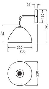 Osram - Nástěnná lampa CAMEL BELL 1xE14/5,5W/230V