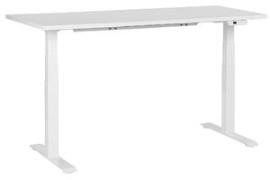 Elektricky výškově nastavitelný pracovní stůl DESTINES Bílá 160 cm 72 cm