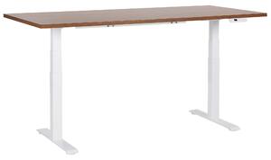 Elektricky výškově nastavitelný pracovní stůl DESTINES Hnědá/Bílá 180 cm 80 cm