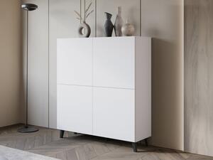 Vysoká skříňka Fezrit 120, Barva: bílá 5903211506888