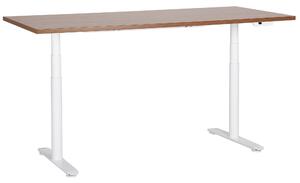 Elektricky výškově nastavitelný pracovní stůl DESTINAS Hnědá/Bílá 180 cm 80 cm