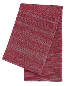 Pletený pléd MELANGE LUREX melír červenostříbrná střední 130 x 200 cm
