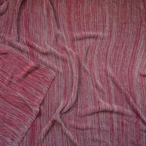 Pletený pléd MELANGE LUREX melír červenostříbrná střední 130 x 200 cm