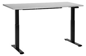 Elektricky výškově nastavitelný pracovní stůl DESTINES Šedá/Černá 160 cm 72 cm