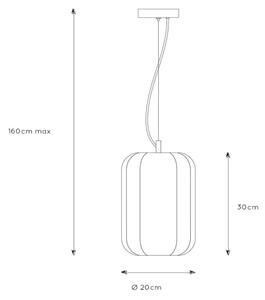 Lucide 25409/01/30 - Lustr na lanku FERN 1xE27/60W/230V