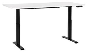 Elektricky výškově nastavitelný pracovní stůl DESTINES Bílá/Černá 160 cm 72 cm