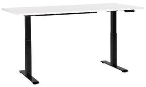 Elektricky výškově nastavitelný pracovní stůl DESTINES Bílá/Černá 180 cm 80 cm