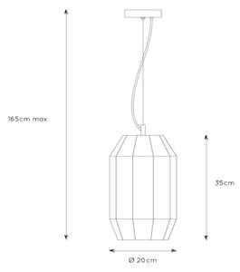 Lucide 25408/01/30 - Lustr na lanku FERN 1xE27/60W/230V