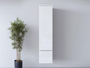 Skříňka Sawoti 001 + LED, Barva: bílá / bílý lesk 5903211507304