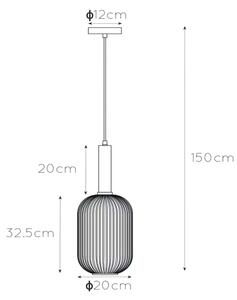Lucide 45386/20/33 - Lustr na lanku MALOTO 1xE27/40W/230V pr. 20 cm zelená