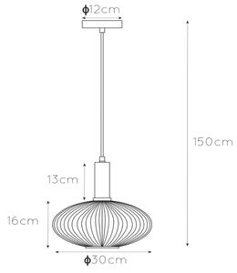 Lucide 45386/30/62 - Lustr na lanku MALOTO 1xE27/40W/230V pr. 30 cm