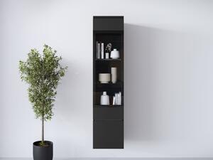 Vitrína Sawoti 002 + LED, Barva: černý grafit 5903211507359