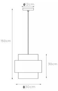 Lucide 45497/30/02 - Lustr na lanku FIRMIN 1xE27/40W/230V