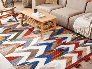 Vlněný kelimový koberec 200 x 300 cm vícebarevný KANAKERAVAN