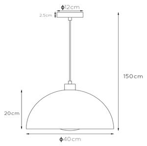 Lucide 45496/01/30 - Lustr na lanku SIEMON 1xE27/40W/230V černá