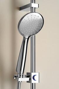 Sapho, BRIT sprchová souprava s poličkou, posuvný držák, 805mm, chrom, 1202-25